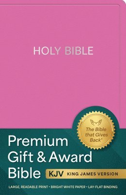 bokomslag KJV Holy Bible: Premium Gift and Award Bible, Pink Imitation Leather
