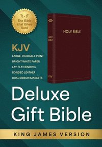 bokomslag KJV Holy Bible: Deluxe Gift Bible - Burgundy Bonded Leather, Thumb Indexed: King James Version Bible