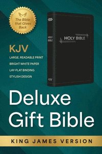 bokomslag KJV Holy Bible: Deluxe Gift Bible - Black with Silver Frame: King James Version Bible