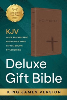 bokomslag KJV Holy Bible: Deluxe Gift Bible - Brown Cross: King James Version Bible