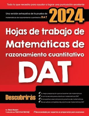 Hojas de trabajo de matemticas de razonamiento cuantitativo DAT 1