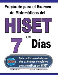 bokomslag Preprate para el Examen de Matemticas del HISET en 7 Das