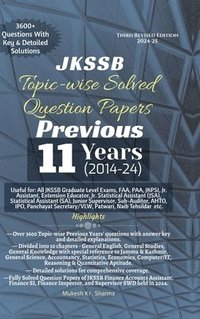 bokomslag JKSSB Topic-wise Solved Question Papers