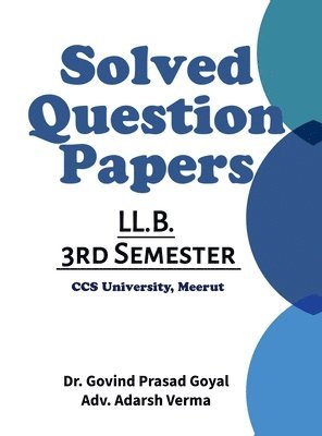 bokomslag Solved Question Papers of LLB 3rd Semester