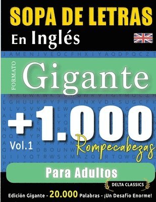 bokomslag Sopa de Letras En Inglés Formato Gigante