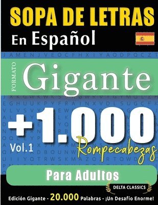 bokomslag Sopa de Letras En Español Formato Gigante