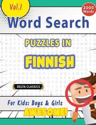 bokomslag Word Search Puzzles in Finnish for Kids