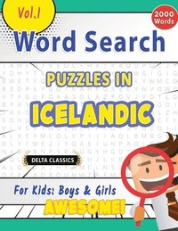 bokomslag Word Search Puzzles in Icelandic for Kids