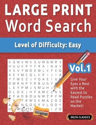 bokomslag Large Print Word Search - Level of Difficulty
