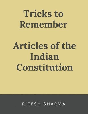 bokomslag articles of the inidan constiturion