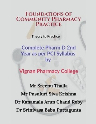 bokomslag Foundations of Community Pharmacy Practice
