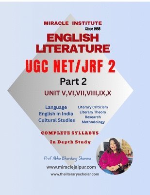 English Literature UGC NET JRF 2