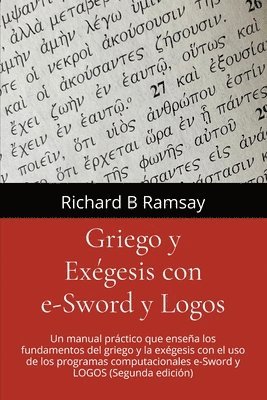 Richard B Ramsay - Griego y Exégesis con e-Sword y Logos, Häftad