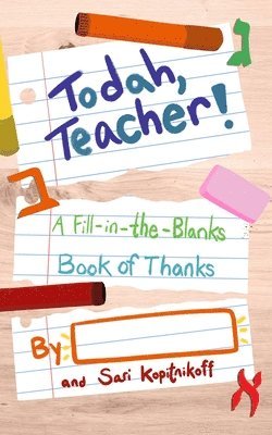 Sari Kopitnikoff - Todah, Teacher!, Häftad