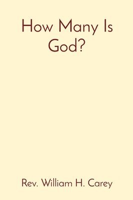 William H Carey - How Many Is God?, Häftad