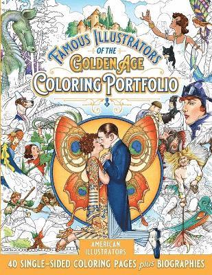 bokomslag Famous Illustrators of the Golden Age Coloring Portfolio