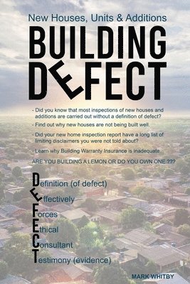 Defect: New Houses, Units & Additions 1