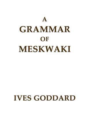 bokomslag Grammar of Meskwaki