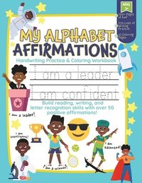 bokomslag My Alphabet Affirmations Coloring and Handwriting Workbook for Black Boys