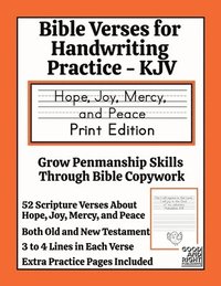 bokomslag Bible Verses for Handwriting Practice - KJV