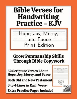 Bible Verses for Handwriting Practice - KJV 1