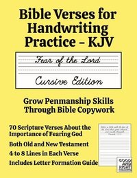 bokomslag Bible Verses for Handwriting Practice - KJV