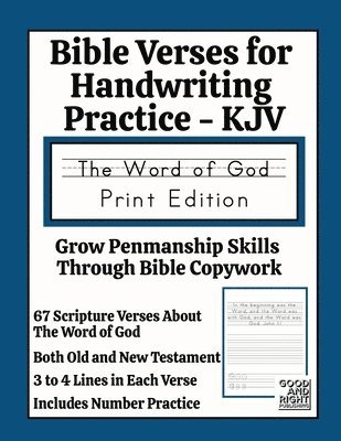 bokomslag Bible Verses for Handwriting Practice - KJV: Word of God Print Edition