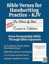bokomslag Bible Verses for Handwriting Practice - KJV: Word of God Cursive Edition