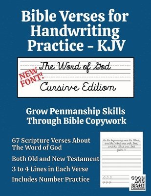bokomslag Bible Verses for Handwriting Practice - KJV: Word of God Cursive Edition