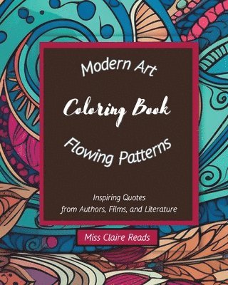 Modern Art Flowing Patterns Coloring Book 1
