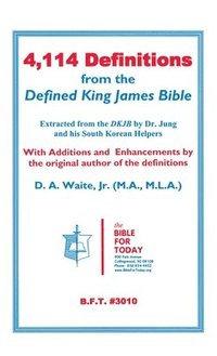 bokomslag 4,114 Definitions from the Defined King James Bible