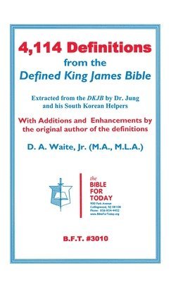 4,114 Definitions from the Defined King James Bible 1