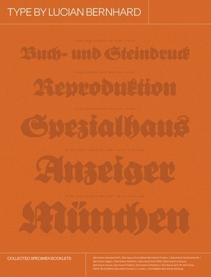 bokomslag Type By Lucian Bernhard