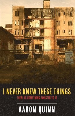 Aaron Quinn - I Never Knew These Things, Häftad