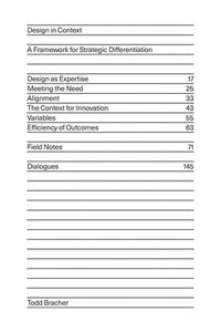 bokomslag Design in Context: A Framework for Strategic Differentiation