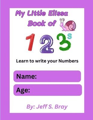 bokomslag My Little Elissa Book of 123s