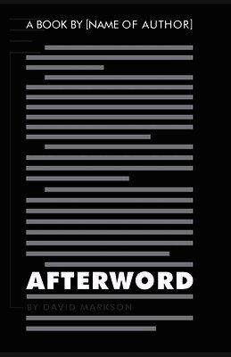 Name Of Author - Afterword, Häftad