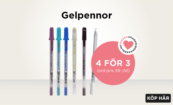 Gelpennor 4 för 3